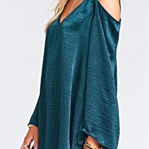 Cold shoulder boho tunic